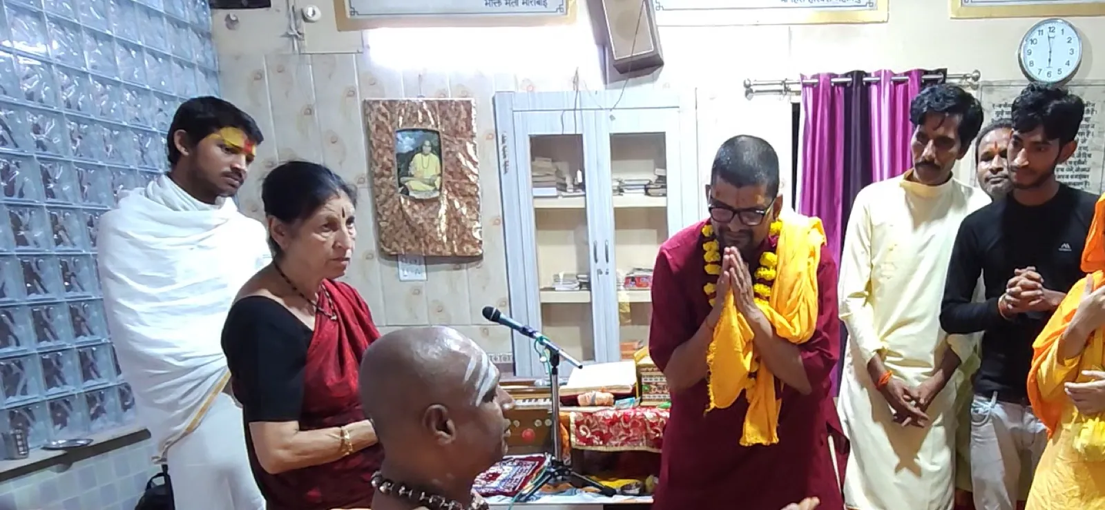 Sri Yogi Guruji during his yatra to Mathura