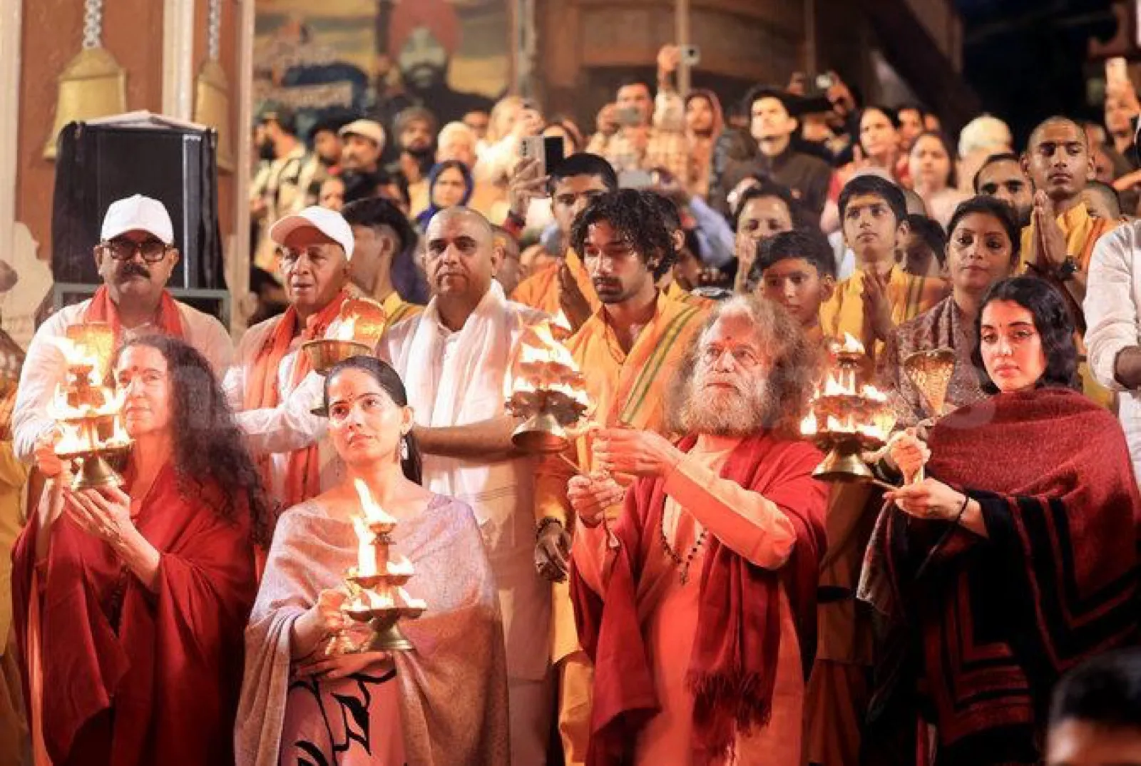 Sri Yogi Guruji during his yatra to Kashi