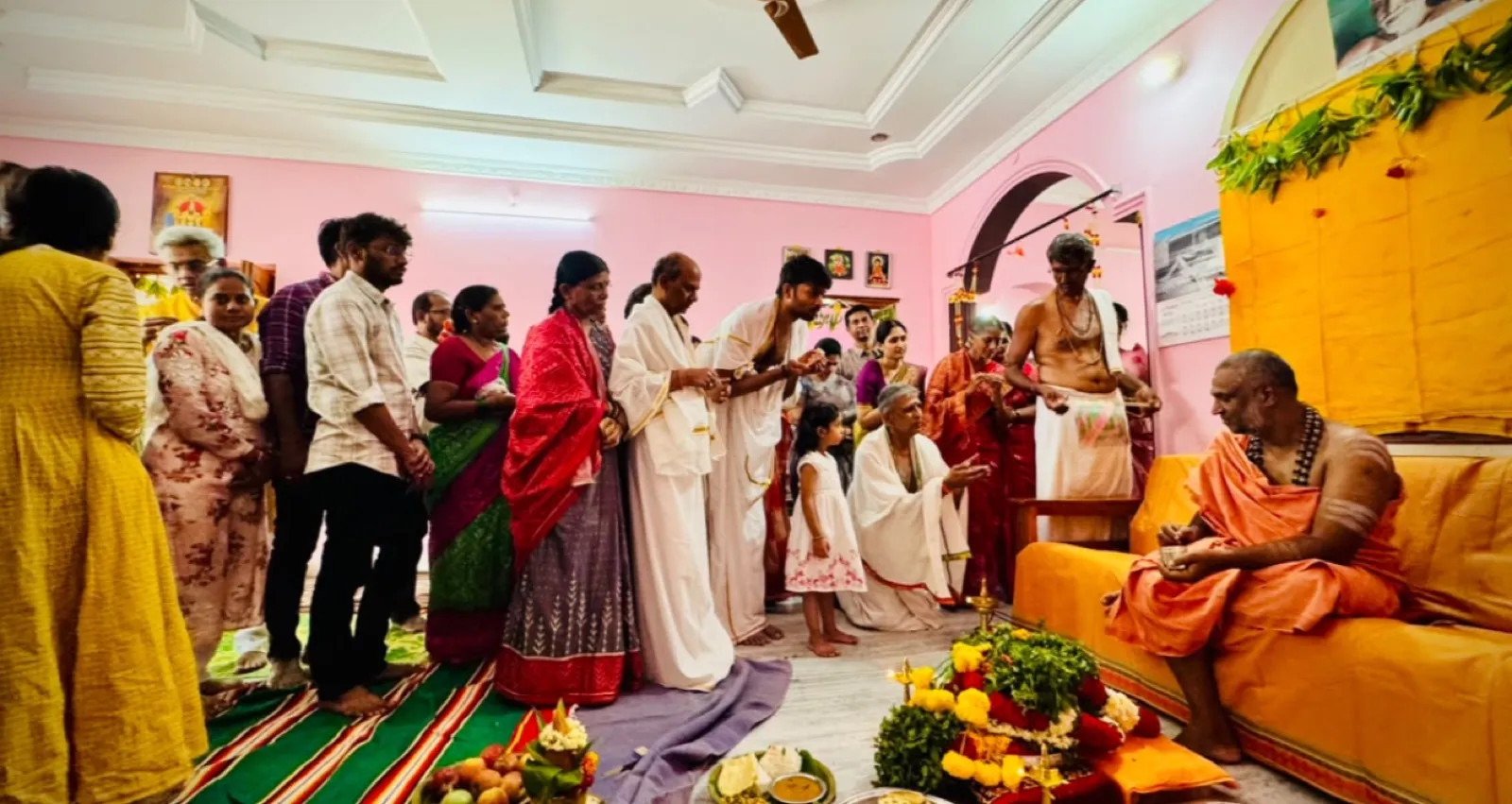 Sri Yogi Guruji on pilgrimage in Andhra Pradesh