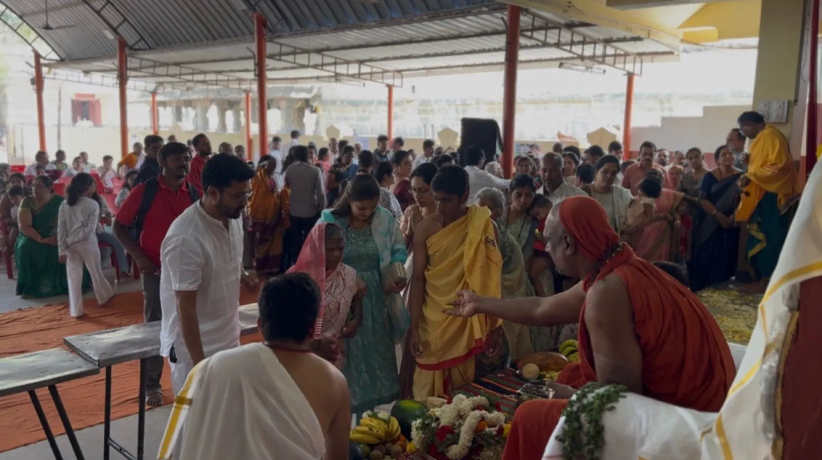 Sri Yogi Guruji among devotees