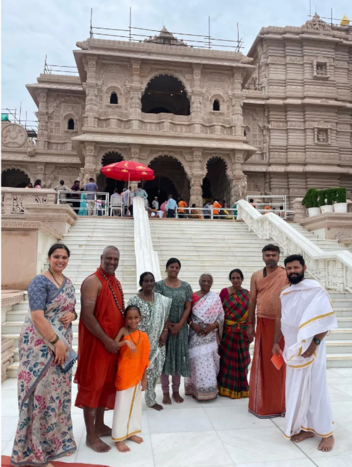 Sri Yogi Guruji during his yatra to Ayodhya