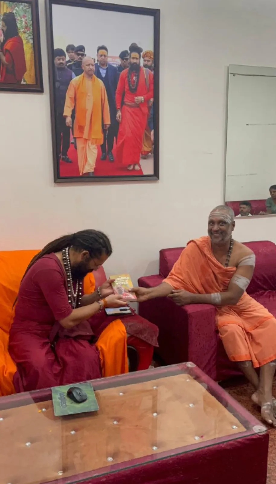 Sri Yogi Guruji during his yatra to Prayagraj